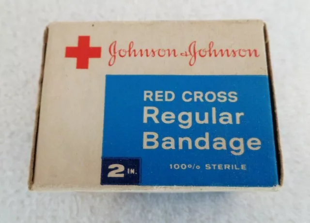 Johnson & Johnson Red Cross First Aid Bandage Unopened - Original Vintage