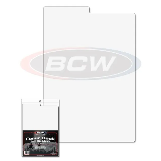 100 BCW Tall Comic Book Dividers
