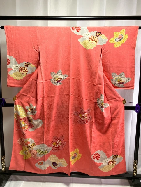 Vintage Japanese Silk kimono - Beautiful Antique Kimono robe