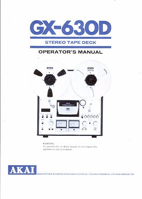AKAI gx-215d manuale di istruzioni originale 