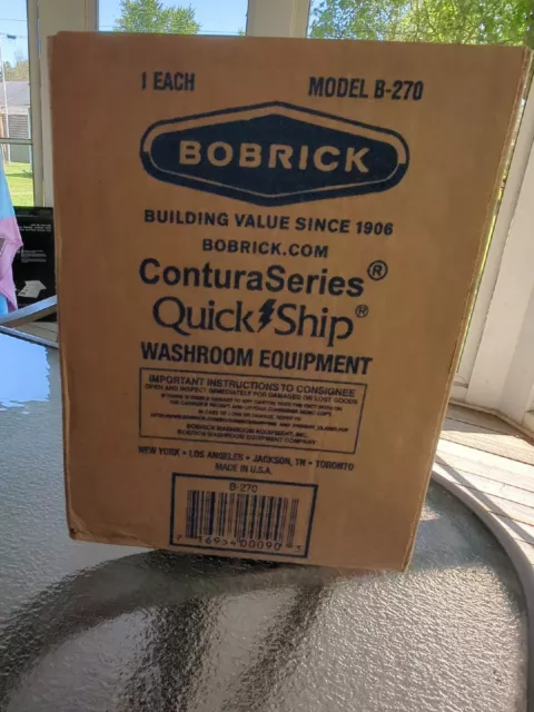 BOBRICK Contura B-270 Stainless Steel Surface-Mount Sanity Napkin Disposal NEW