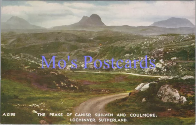 Scotland Postcard - The Peaks of Canisp, Suilven & Coulmore, Lochinver  RS37787