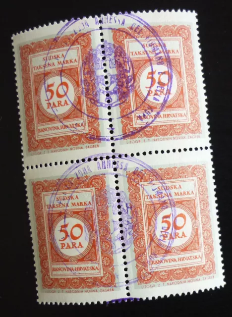 Fiume Croatia Italy Yugoslavia Overprinted Revenue Stamps US 10