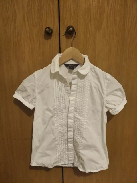 Camisa polo Ralph Lauren talla 12 años blanca