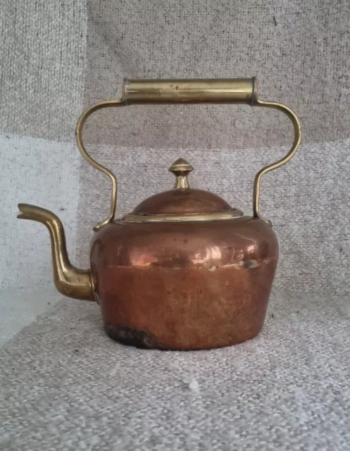 Vintage Brass And Copper Kettle