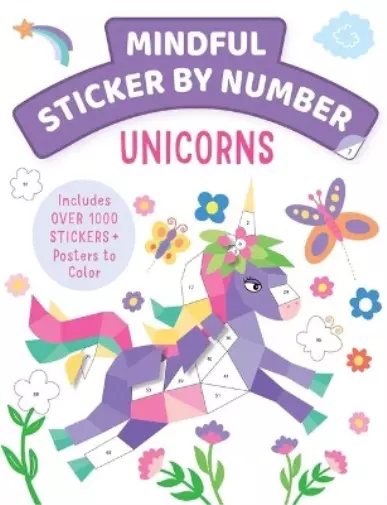 Insight Kids Mindful Sticker By Number: Unicorns (Tascabile)