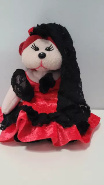 Maria the Flamenco Bear Cuddly Kid Beanie Kids  SKansen 2009 No Ear Tag