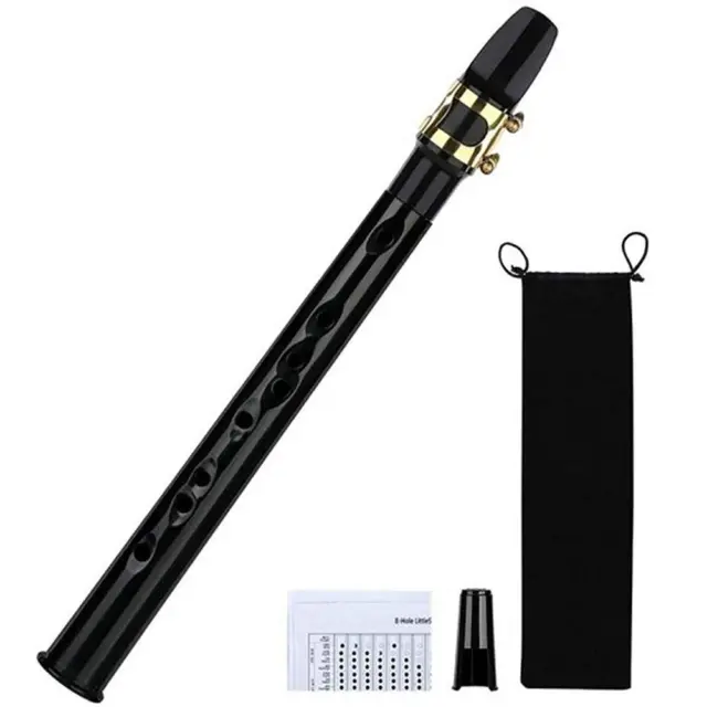 Mini Pocket Saxophone C Key Sax Woodwind Instrument with Bag Carrying Black B1Z0