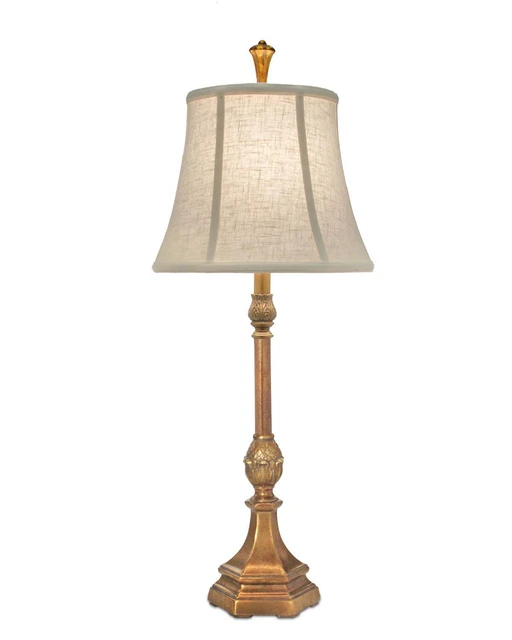 Stiffel Buffet Lamp With Cream Aberdeen Shade BL-6736-K9019-PHB