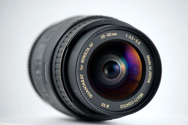 Quantaray Minolta AF 28-90mm f/3.5-5.6 Lens A Alpha Zoom Kit Working (Good) APO