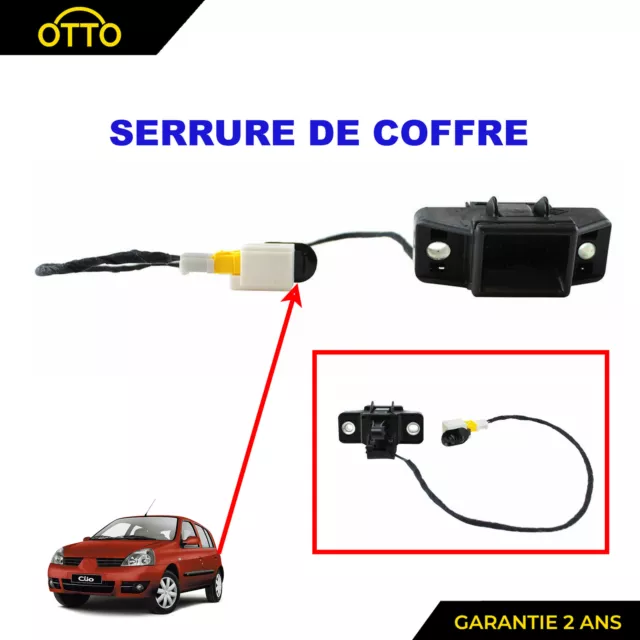 BOUTON OUVERTURE COFFRE Hayon Poignee Serrure Pour Renault Clio Iii 05- Iv  12- EUR 15,09 - PicClick FR