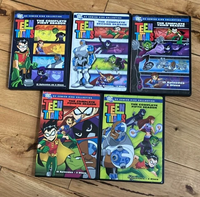 TEEN TITANS : The Complete Series - Season 1 ,2 ,3 ,4 ,5 - DVD REGION 1 ...