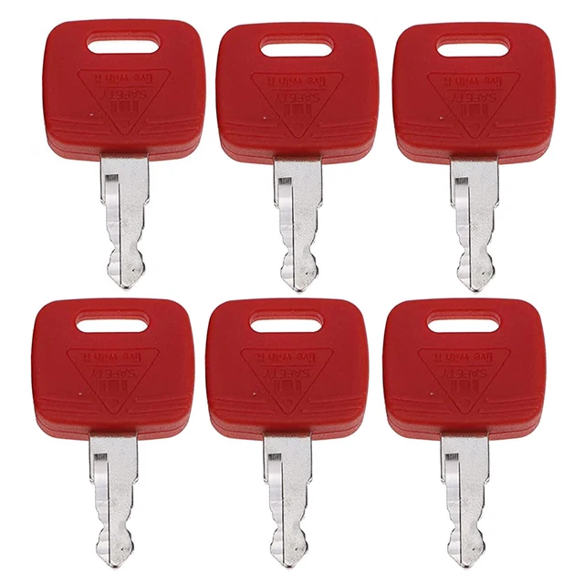 6X Ignition Key RE183935 RE7155HG For John Deere 3120 3203 4410 4510 5075E 5075M