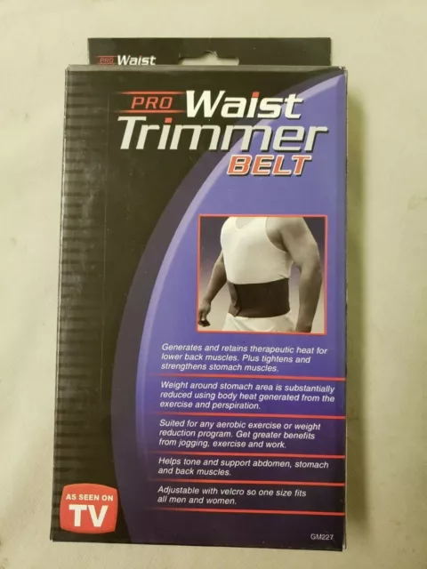 Set of 2 Waist Trimmer Belt Toning Fitness Running Yoga Exercise Lower Back NEW!