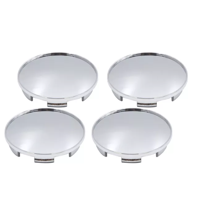 4pc 68mm Dia 6 pneu roue Auto couvre chapeaux moyeu central Chrome protecteur