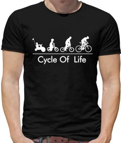 T-shirt Humour Vélo 'Evolution Monkey To Quad' - Marque Fruit Of The Loom, Neuf Sans étiquettes