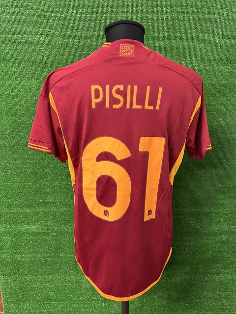 Maillot Roma AOUAR Porté Match - Occasion, Jersey Officiel, Fabriqué En Albanie