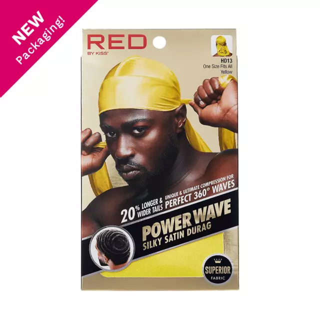 Red By Kiss Power Wave Silky Satin Durag _ Superior Fabric