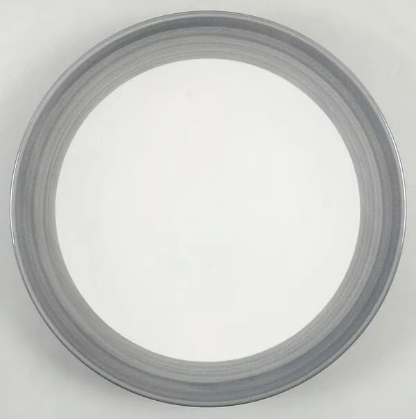 KATE SPADE NEW YORK Charles Lane Dinnerware Dinner Plates Charcoal Camel +++