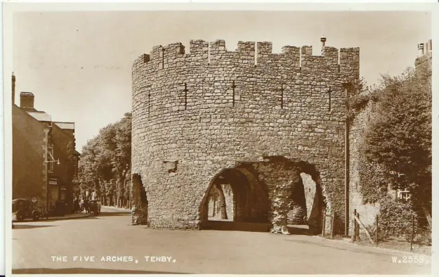 Wales Postcard - The Five Arches - Tenby - Pembrodkeshire - Real Photograph U972