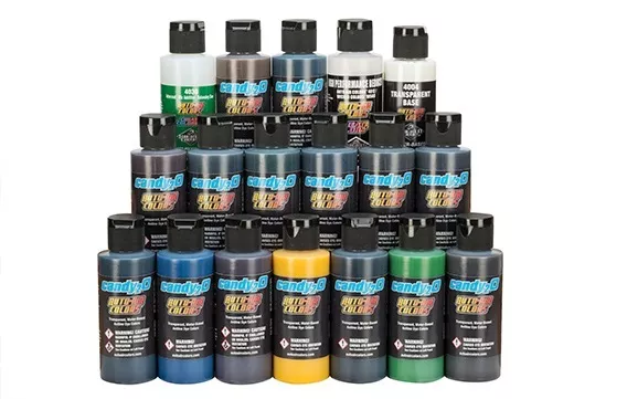 AutoAir Candy2o Kit 15 colori aerografo + 3 diluenti da 120 ML (KITcandy2o)