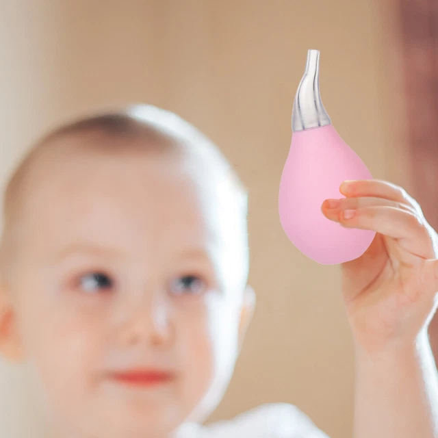 Aspirador nasal para bebé recién nacido punta suave aspiradora de moco punta de silicona forma de gota de agua