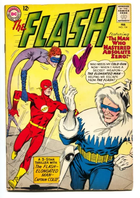 FLASH #134 1962-1st appearance of Professor Ira West VG/FN