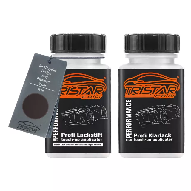 Autolack Lackstift für Chrysler Dodge Jeep PH8 Dark Mahogany Metallic 2 x 50ml