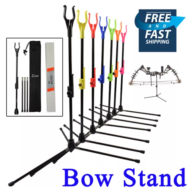 Archery Bow Stand Recurve Compound Bow Holder Hanger Shooting Hunting Bow Rack