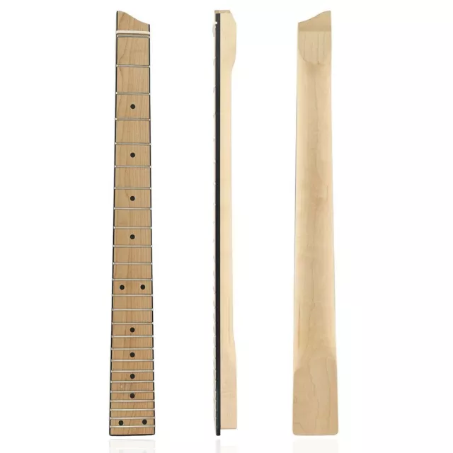 Premium Maple Neck Replacement for 6 String Travel Guitars 25 Frets Included!