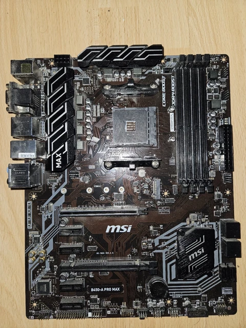 MSI B450-A PRO MAX AM4, AMD Motherboard £57.71 - PicClick UK