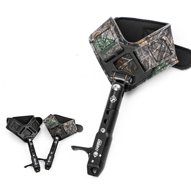 Archery Caliper Release Aids Adjustable Wrist Strap Trigger Compound Bow Hunting