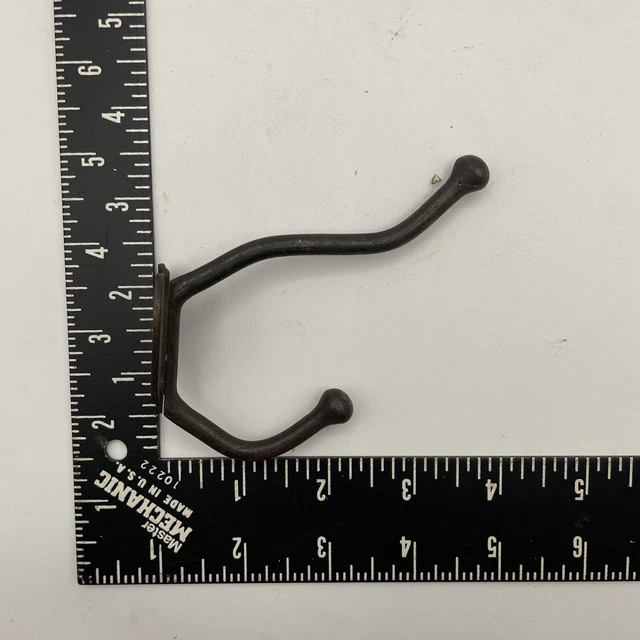 Antique Vintage Iron Wall Coat Hooks Set Of 2 7