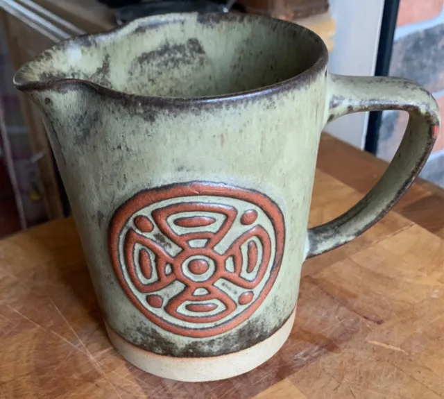 Tremar Pottery Cornish Celtic Rustic Jug.Stoneware.1970’s