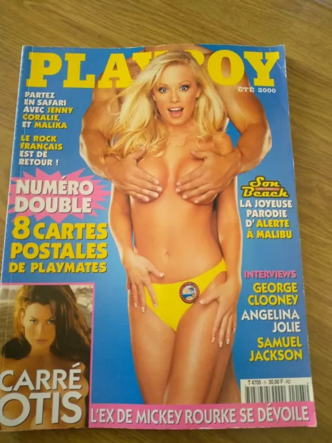 Playboy france été 2000 numéro double avec 8 carte postales