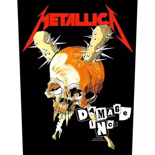 Metallica - "Damage Inc." - Large Size - Sew On Back Patch - Officially Licensed