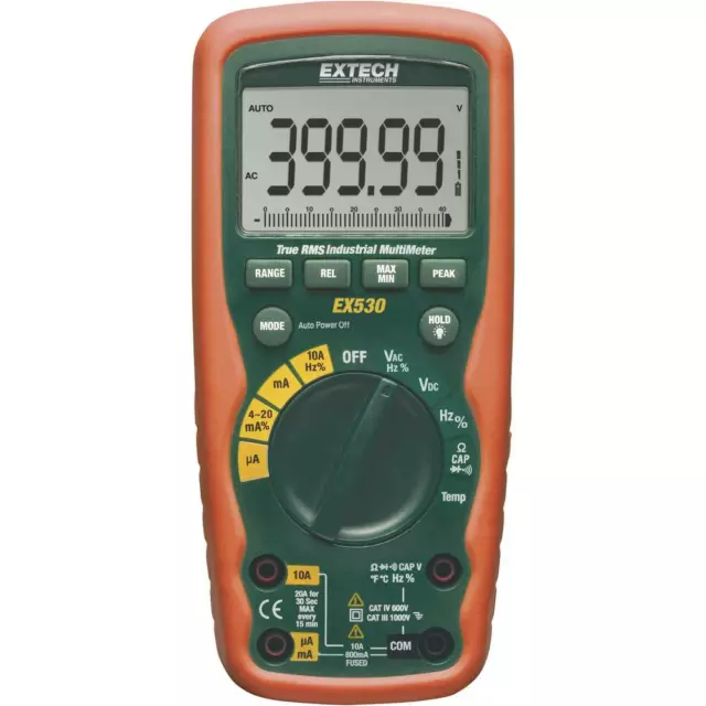 Extech EX530 Hand-Multimeter Messgerät Multimeter wasserdicht digital kalibriert 2