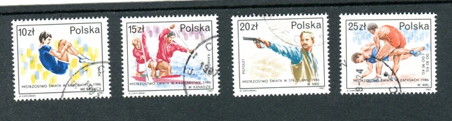 Briefmarken, Polen, Polska, Kpl. Satz, Sport, Fi. 2970-73, 1987, gestempelt