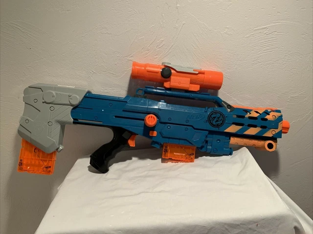 Nerf Zombie Strike Longshot CS-6 With 2 Magazines And Scope (Tested | Works)