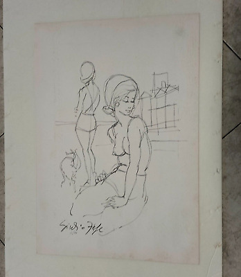 Giulio Fefè Fefe ' (Roma 1939) Litografía 50x35 CM Firmada E Numerada
