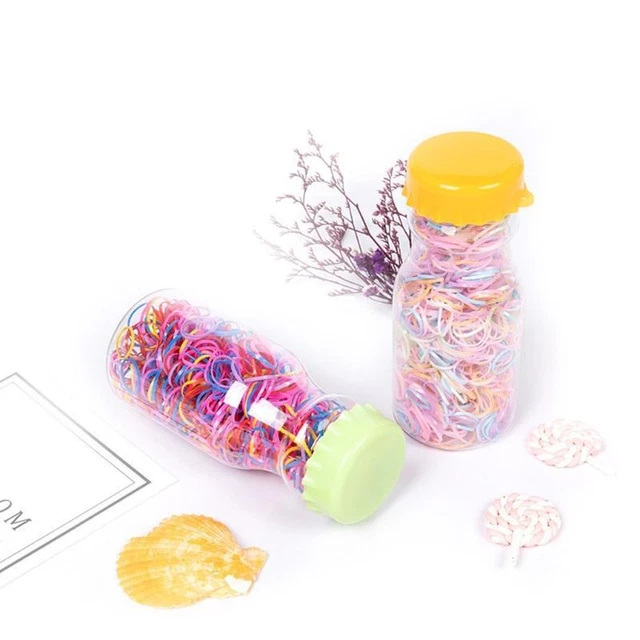 130/260 Mini Rubber Bands Elastic Bands Disposable lfor Kids Hair Braids Hair 7