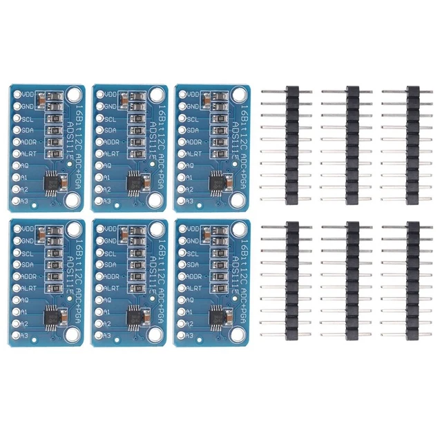 6 pz ADS1115 convertitore da analogico a digitale 16 bit convertitore modulo ADC con Prog E1V9