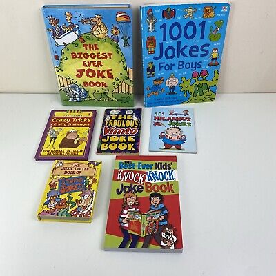 Large Bundle of Jokes Books Including Tricks Book Knock Knock Boys Vimto Hilario