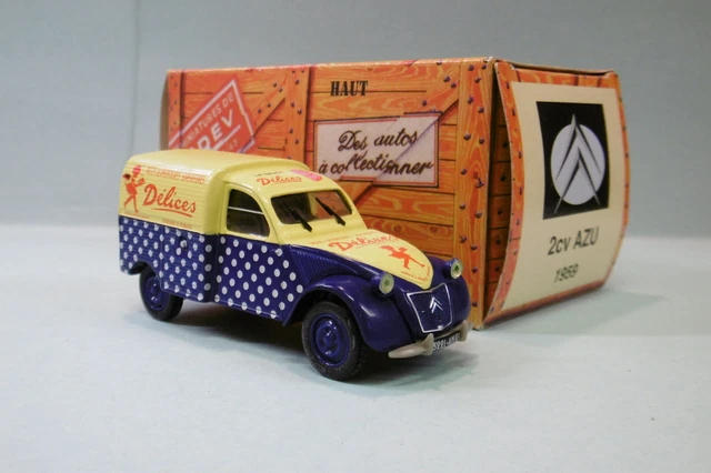 Norev / Hachette - CITROEN 2CV AZU 1955 Délices Fourgonnette BO 1/43