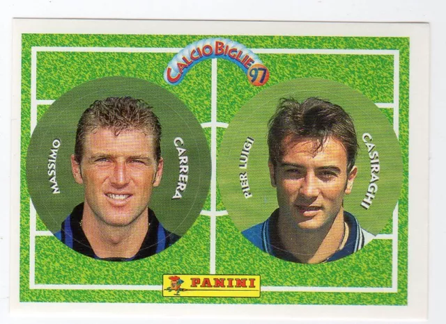 figurina CALCIO BIGLIE 97 PANINI NEW numero 26 CARRERA - CASIRAGHI