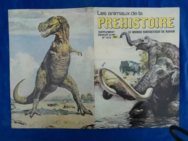 Rare ++ Top ! Album Vintage - Pif Rahan - Les Animaux De La Prehistoire 1973