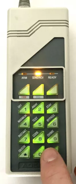 ADEMCO Alarm Portable Keypad 5827BD Bi-Directional  SUPER CLEAN MINT WORKS!