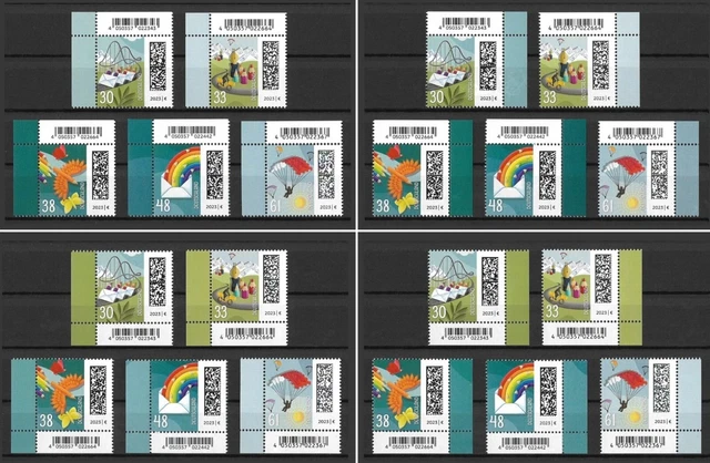 Bund Mi.Nr. 3732-3736** (2023) postfrisch/Welt der Briefe (Auswahl)