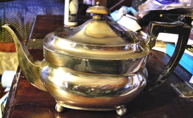Sterling Silver George III Tea Pot  1810 By A. Foldenberg