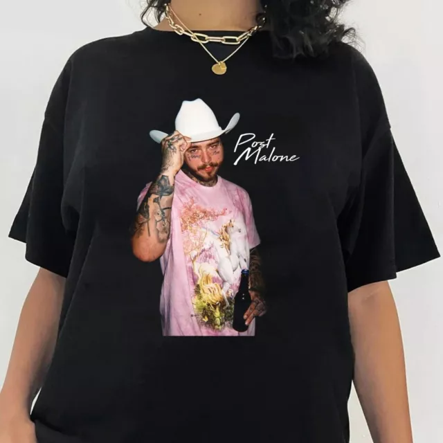 POST MALONE WORLD Tour 2023 2024 Cotton Black S5XL TShirt 14.99